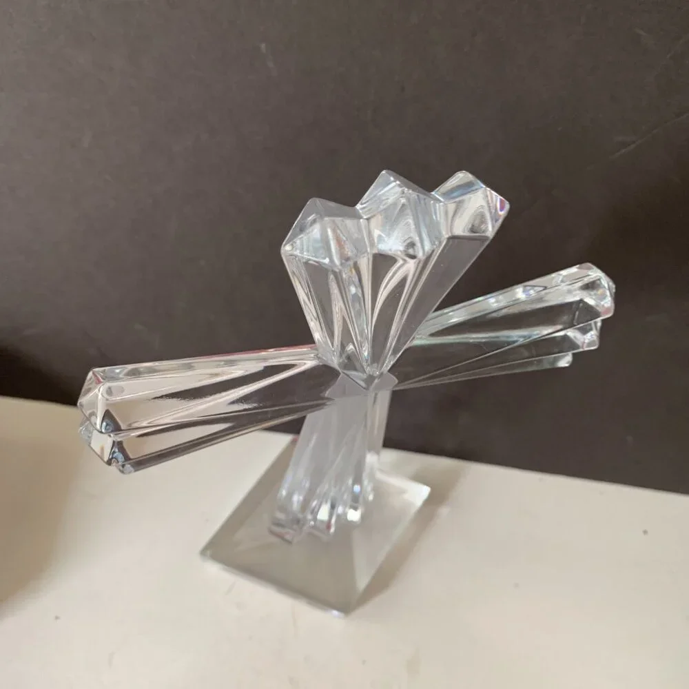 SAMOBOR BY ROGASKA 24% LEAD CRYSTAL CROSS MADE IN SLOVENIA - Picture 8 of 10